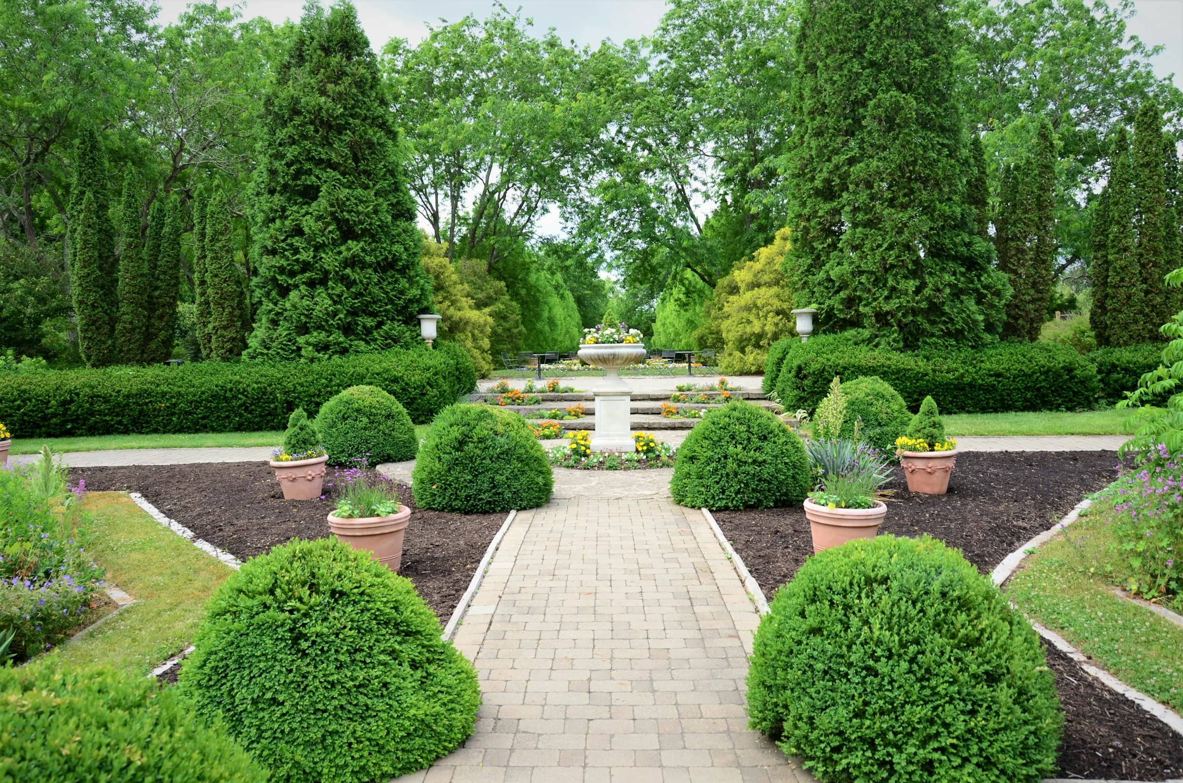 Jardin d'ornement contemporain